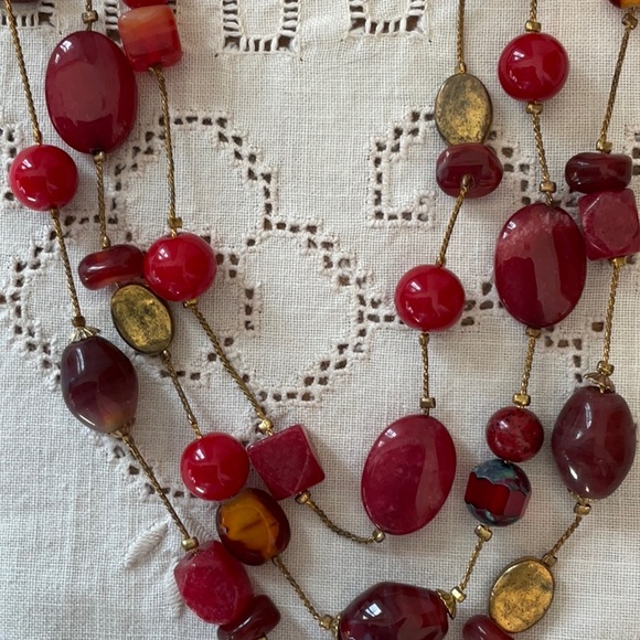Vintage 3 strand Necklace - Picture 4 of 7